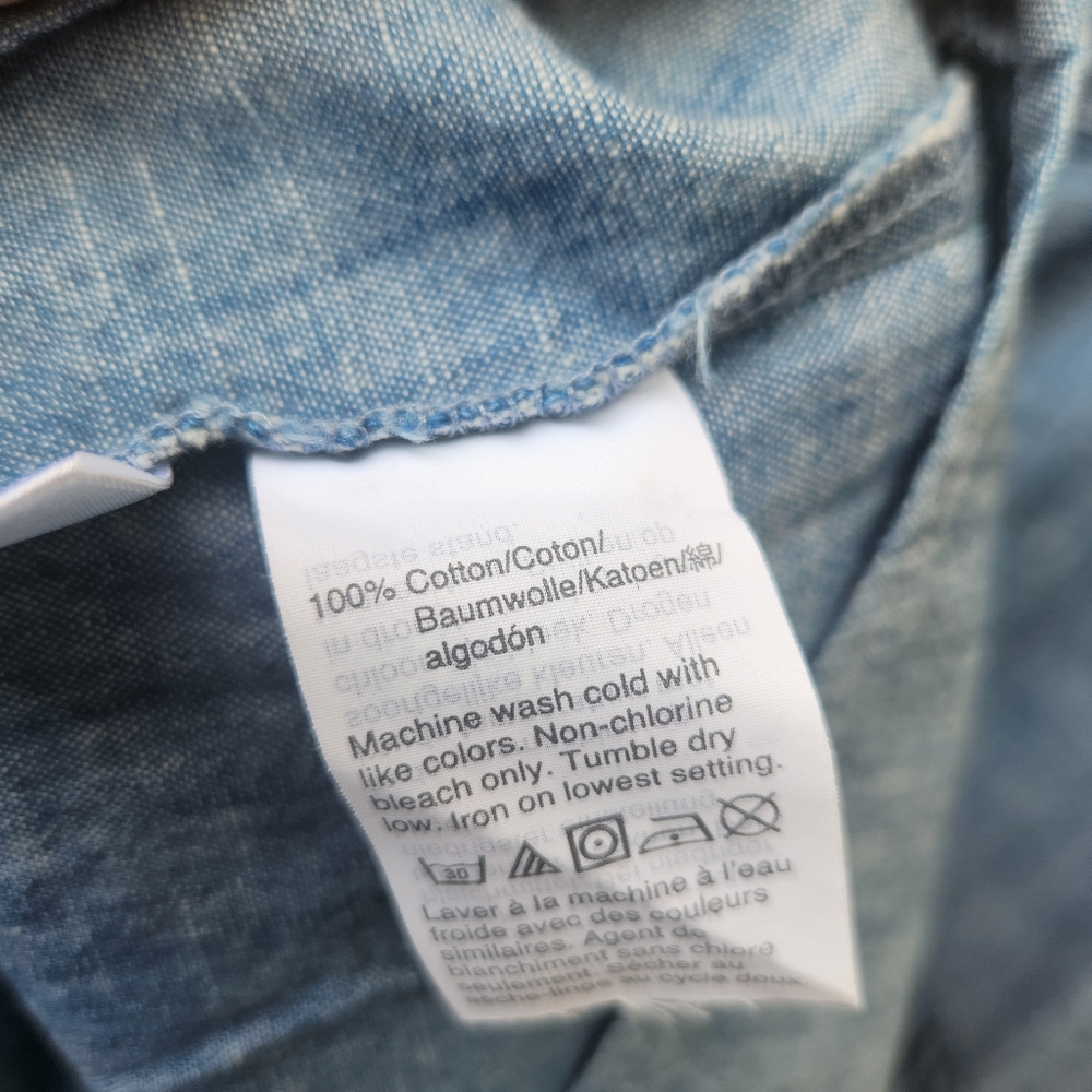 NWT J Crew Factory Chambray Button Front Dress - Size 12 - Picture 12 of 12
